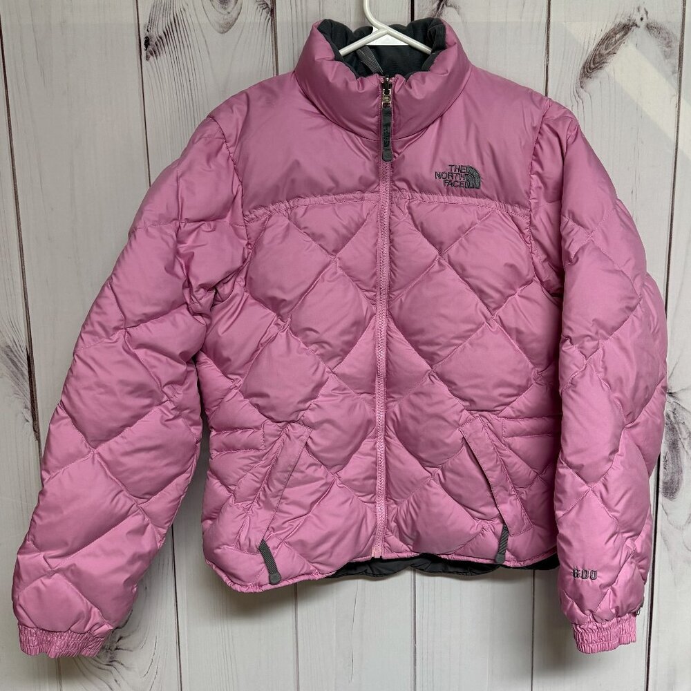 The North Face Women’s 600 Down Quilted Jacket Small Pink‎ EUC